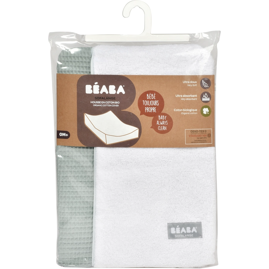 BEABA® Bezug für Wickelunterlage Sofalange grünblau
