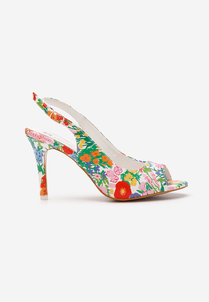 Sandales à talon fin multicolores Avesta
