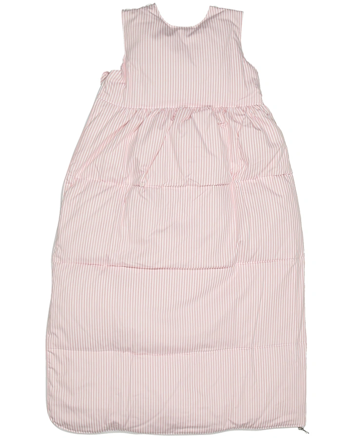 Daunen-Schlafsack TAVOLINCHEN MINI gestreift in rosa/weiß