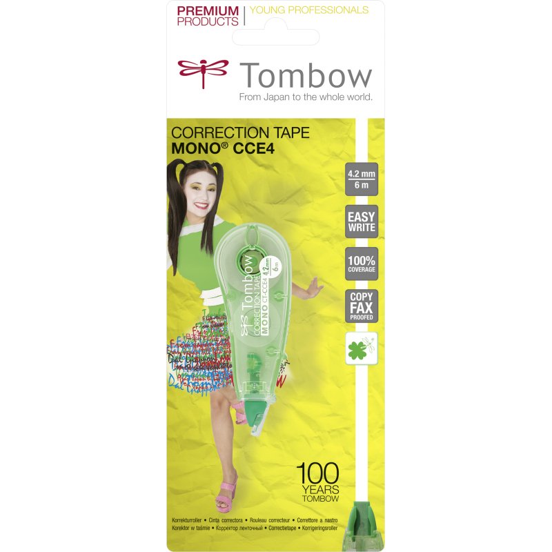 Mini roller de correction Micro compact, 4,2 mm x 6 m, coloris translucide