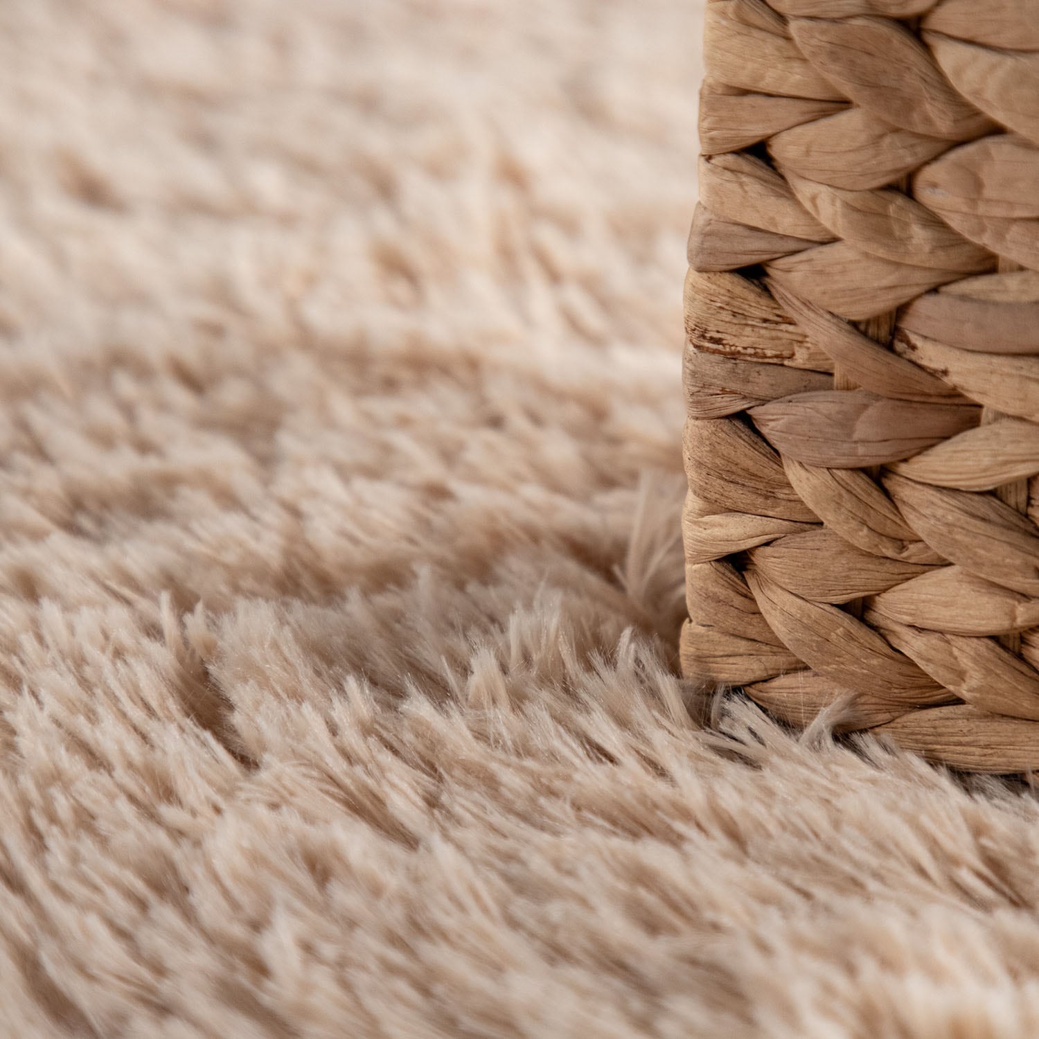 Paco Home Hochflor-Teppich »Silky 591« rund 37 mm Höhe Uni Farben, besonders weich und kuschelig