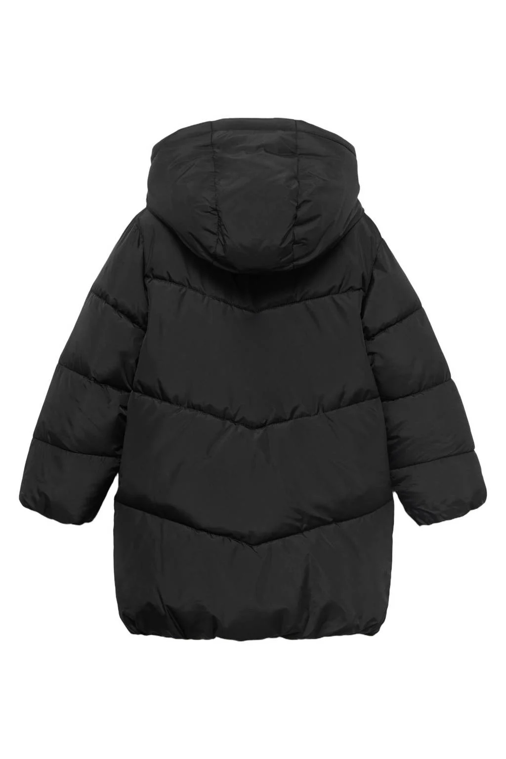 Mango Kids gewatteerde jas zwart
