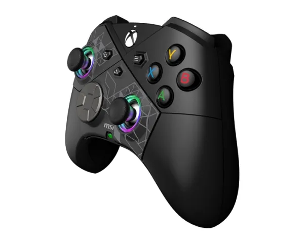 MSI FORCE PRO W CONTROLLER Sort USB 2.0 Gamepad Analog/Digital Android, PC, Xbox One S, Xbox One X, Xbox Series S, Xbox Series X