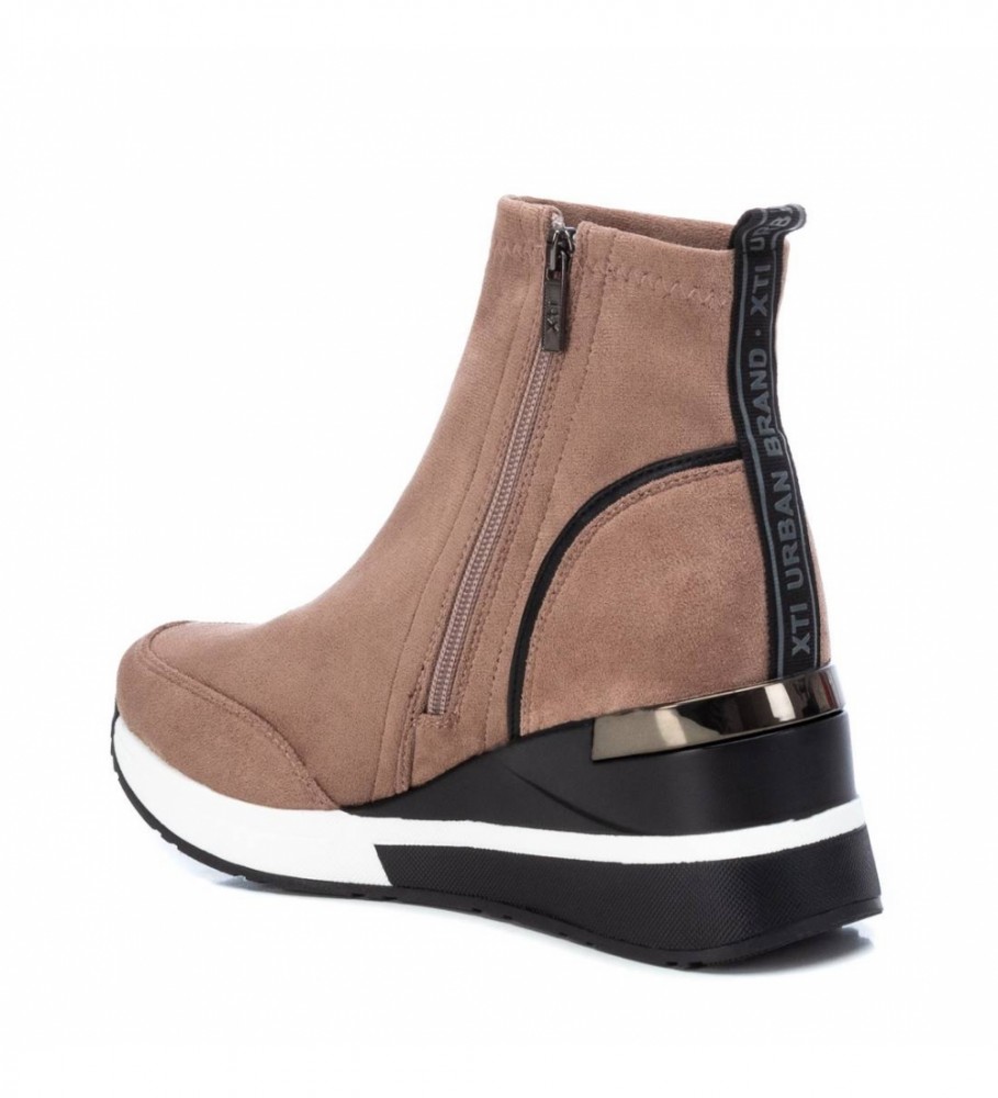 Botas de cano curto Xti Sports 140057 cor taupe