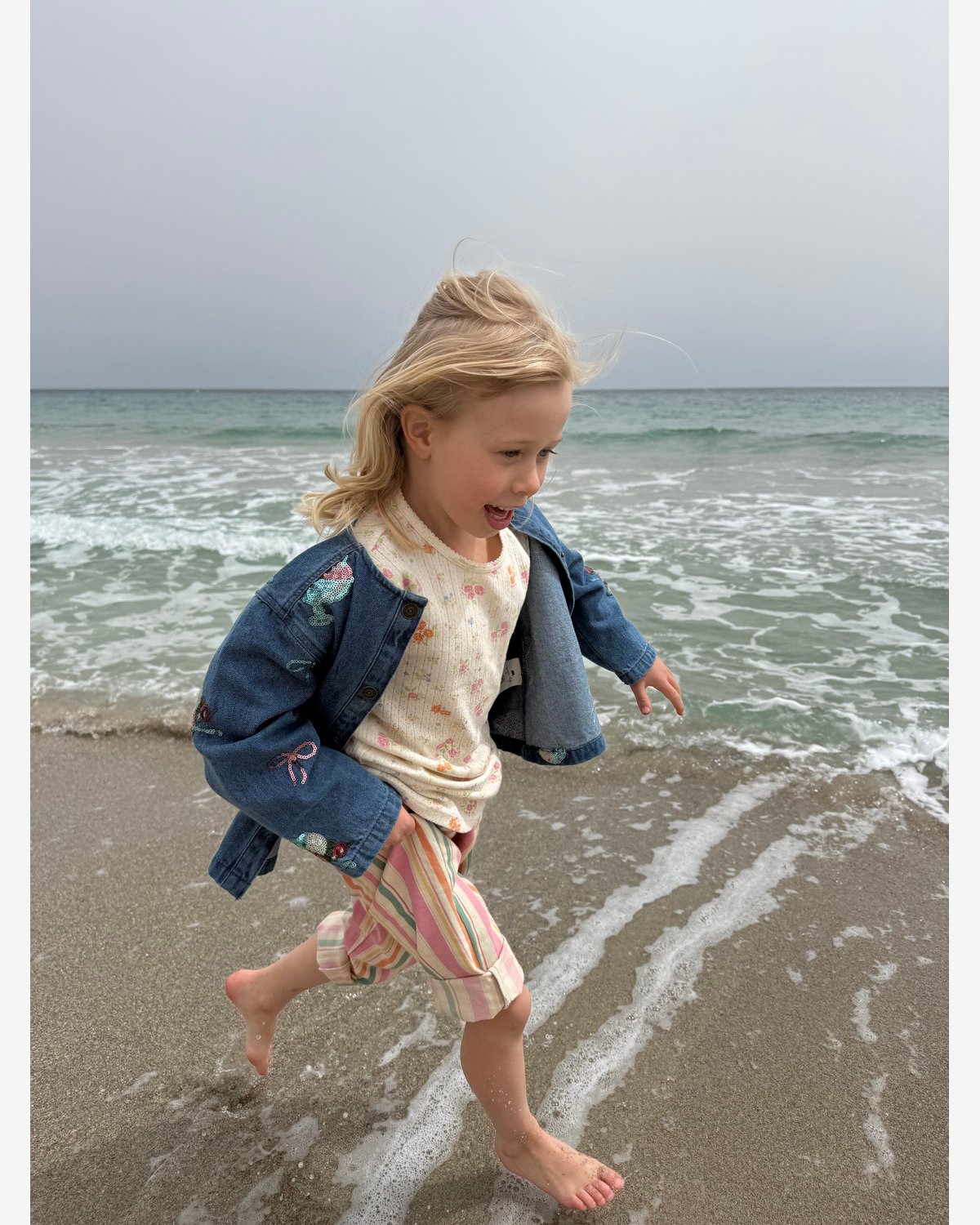 Denim Jakke M/ Glitter Paljetter – Øko Bomull | Magot Sequin Denim Jacket
