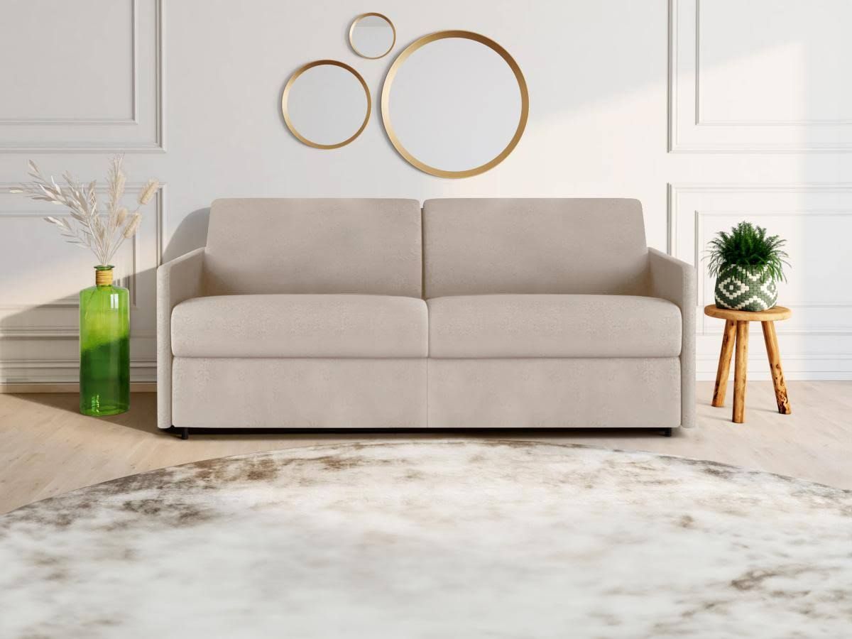 vente-unique.com 4 -Sitzer-Schlafsofa aus Polyester