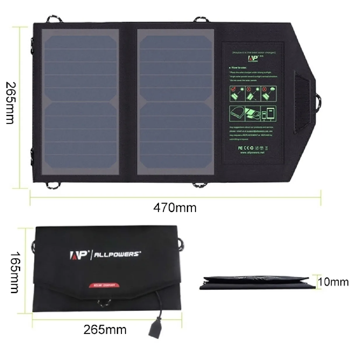 Wewoo Chargeur solaire portable 10W
