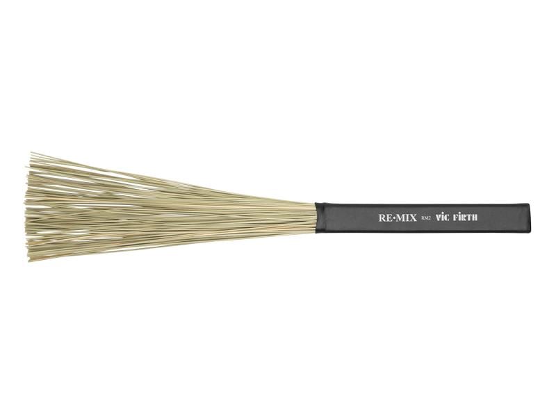 Vic Firth RM2 Remix African Grass Paar Vielseitige Drum-Besen für einen ausdrucksstarken Spielstil