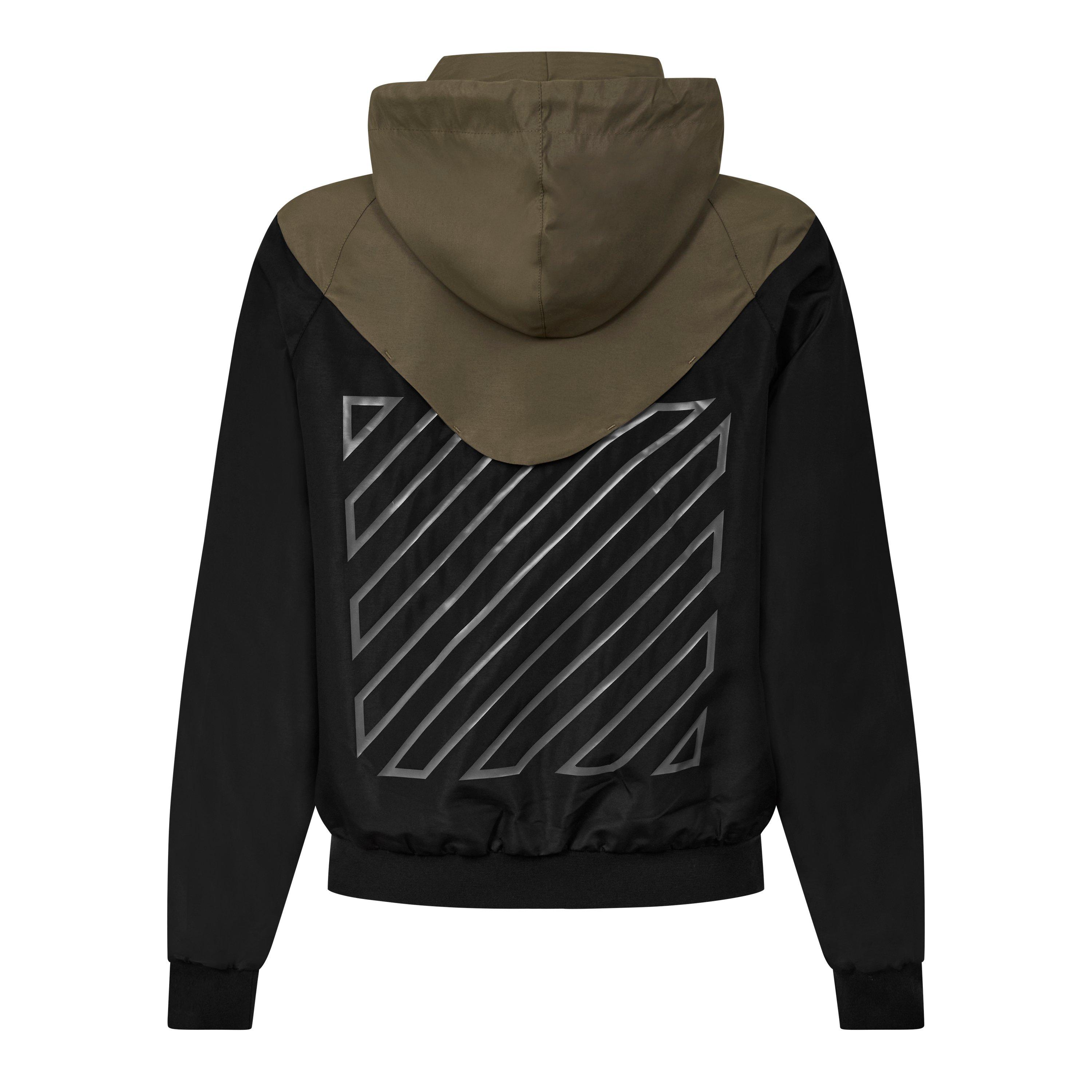 Off White Athl Diag Outline Hooded Tracktop
