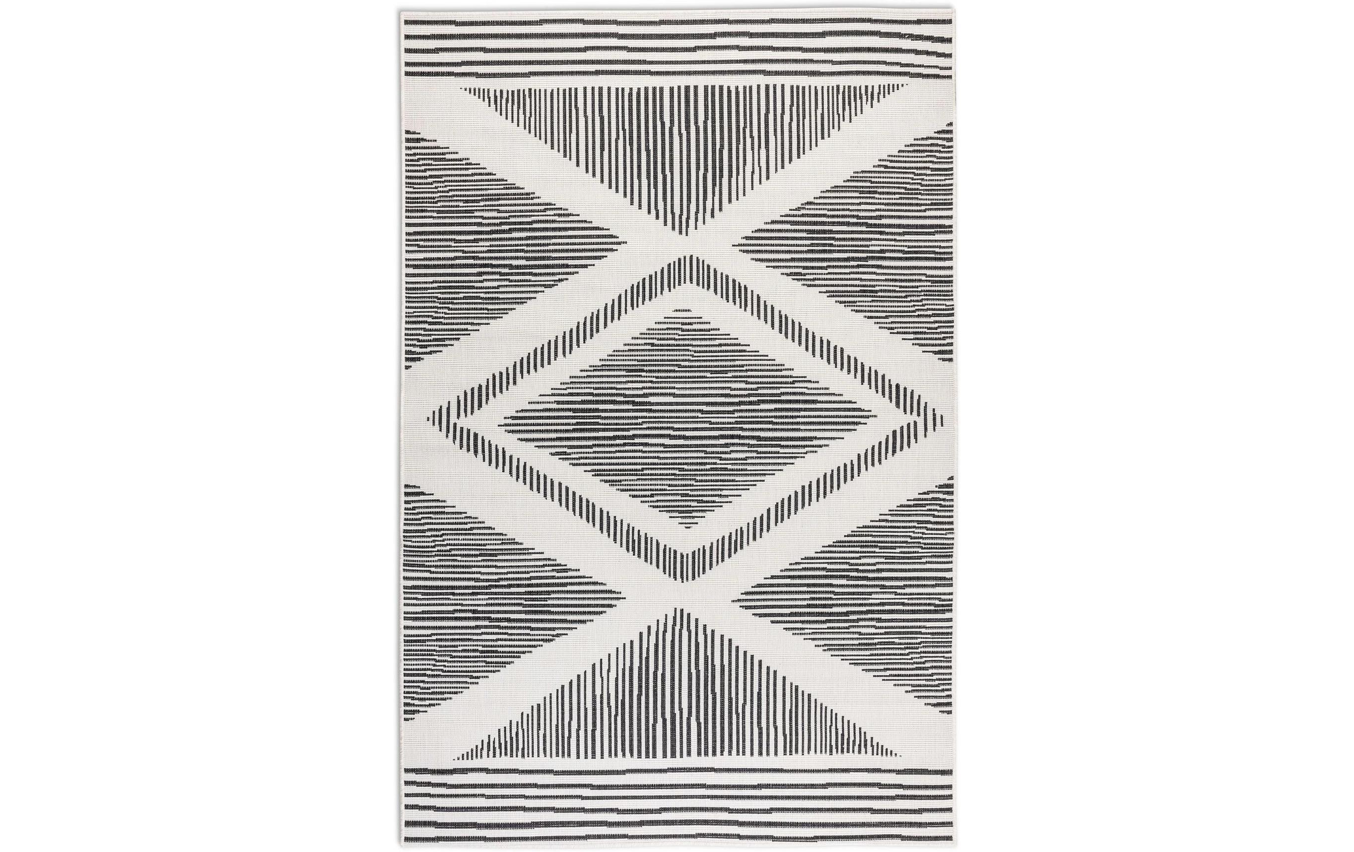 Teppich Rhombus 160 x 230 cm, BlackDesignteppich