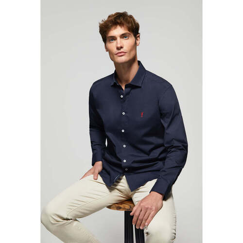 Polo Club - RIGBY GO SHIRT SLIM POPLIN Azul