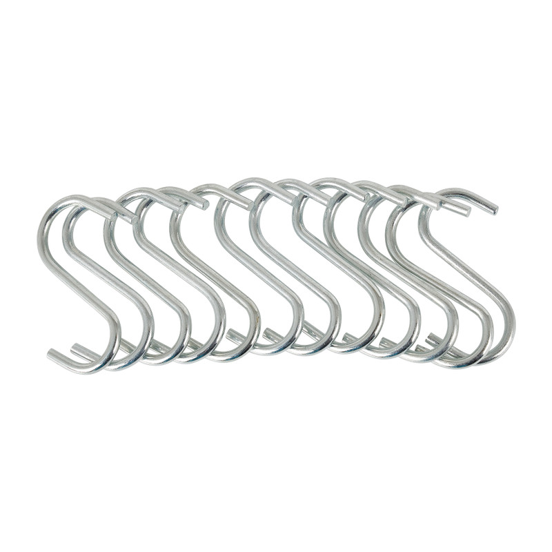 S haken - rvs - set van 12