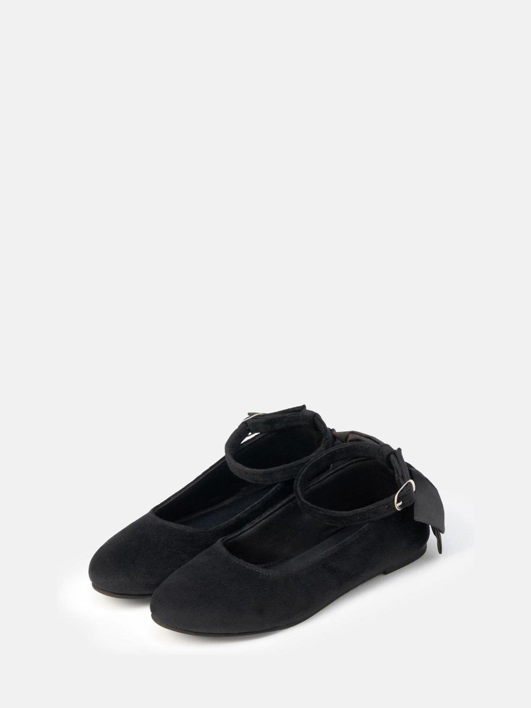 Angel & Rocket Velvet Satin Bow Back Shoes