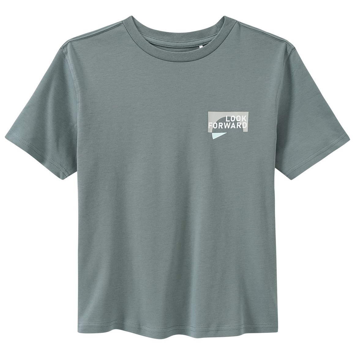 Yigga Jungen T-Shirt mit Rücken-Print dunkelgrün