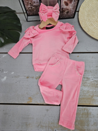Baby lovely bow set - pink