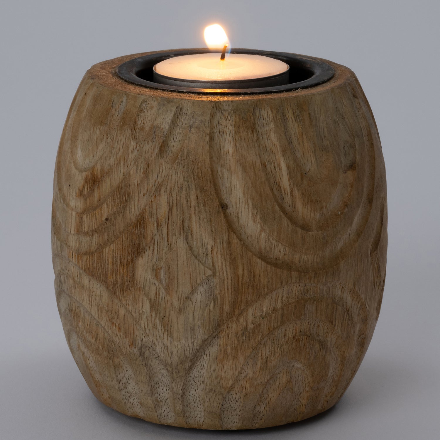 Intratuin waxinelichthouder Vys naturel D 9 H 10 cm