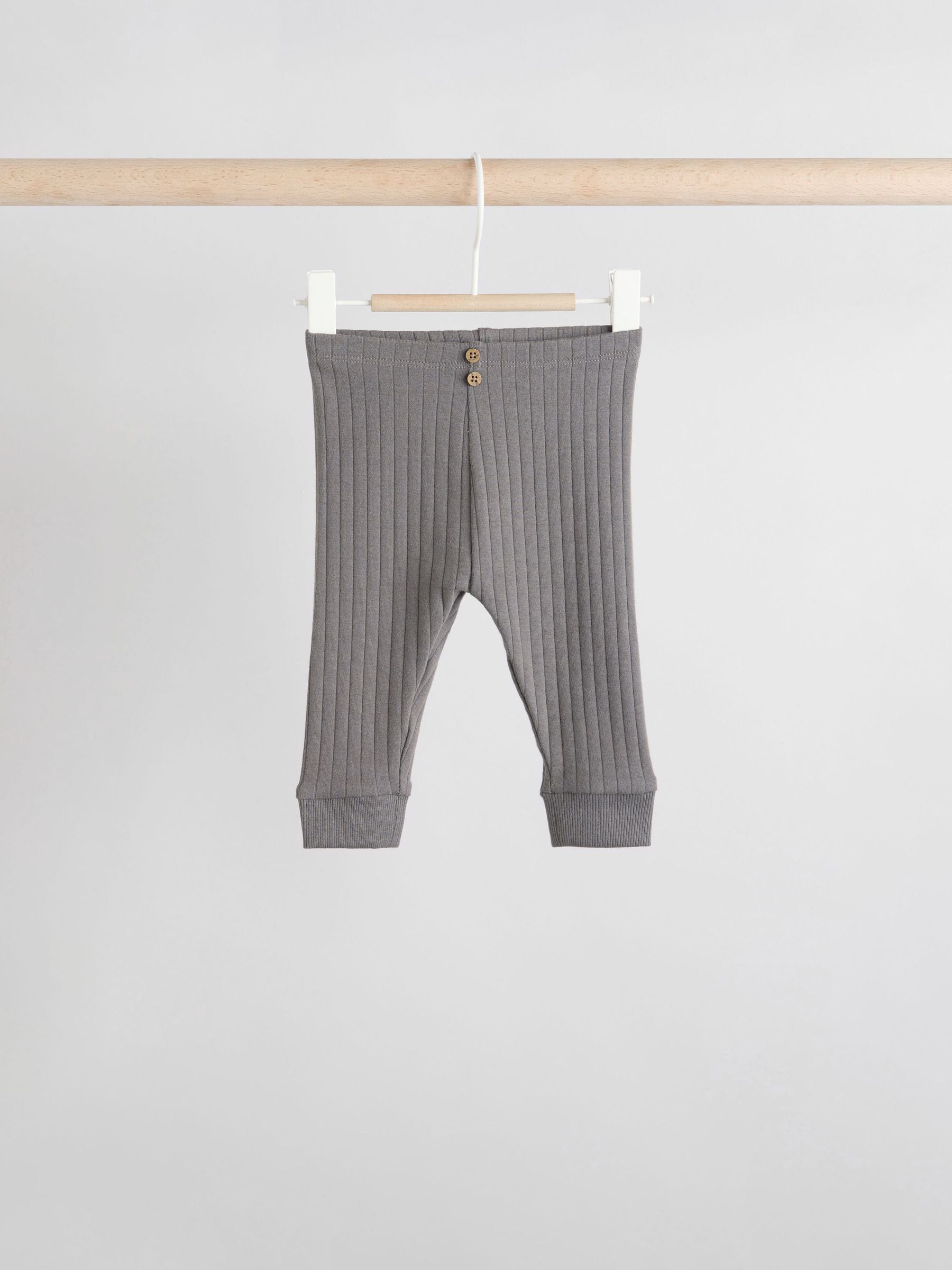 Mono/Naturel - Verpakking van 4 babyleggings (0 mnd -3 jr)