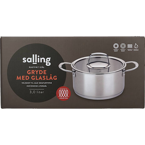 Salling gryde i rustfrit stål 3,0 L