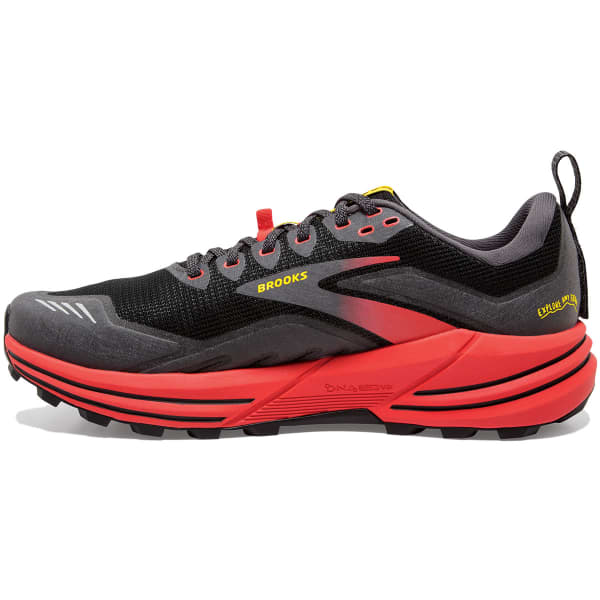 Chaussure trail BROOKS CASCADIA 16 BLACK/FIERY RED/BLAZING YELLOW