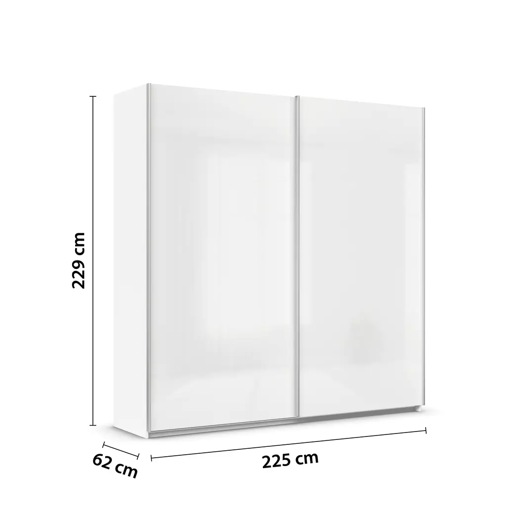 Schwebetürenschrank Quadra 225 x 229 cm