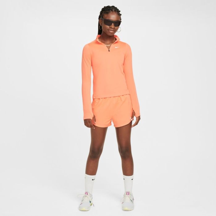 Nike Junior Trøjer Dri-FIT Long Sleeve Half Zip Top Orange