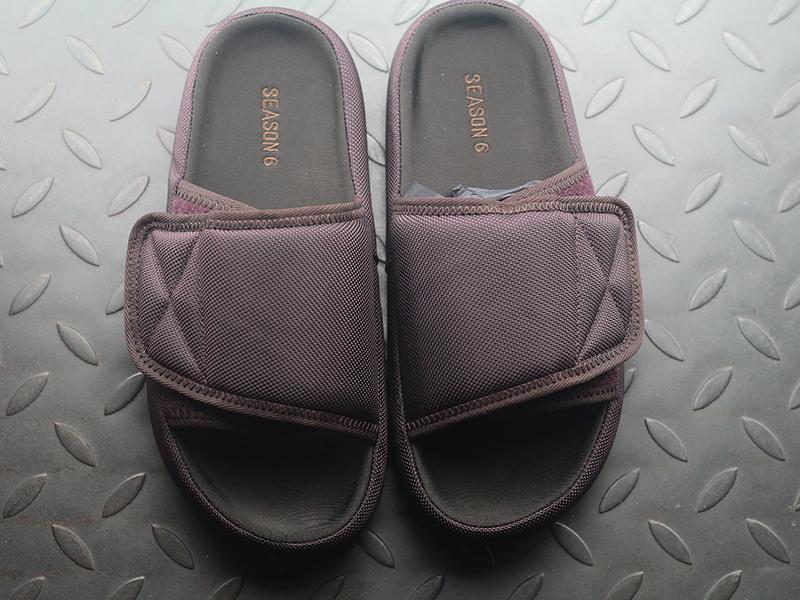 Yeezy Supply Nylon Slipper Oxblood