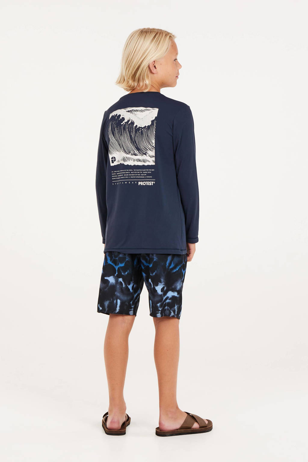 UV T-shirt PRTHORN JR donkerblauw