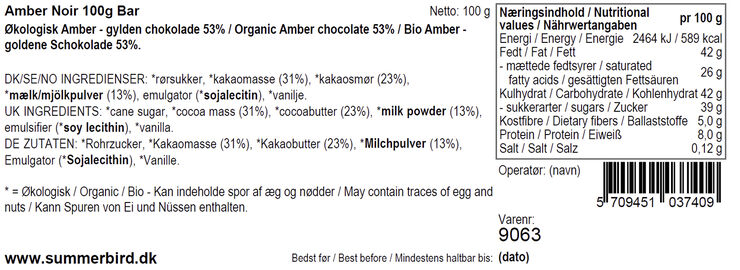 Summerbird Amber Noir Brun