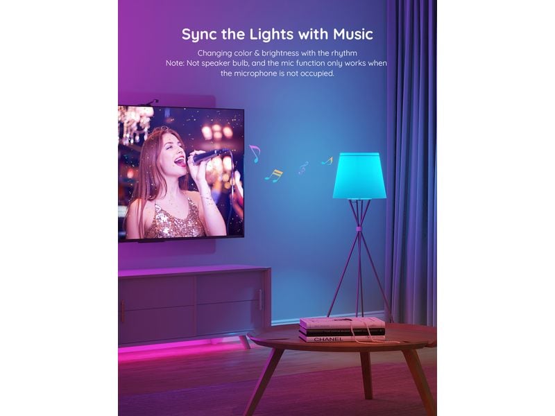 Govee Smart LED Bulb, 800 lm, E27, RGBWW Smart WiFi Leuchtmittel RGBWW