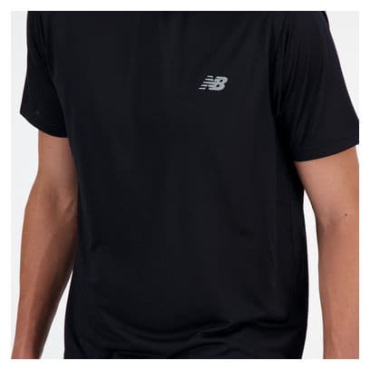 Maillot manches courtes New Balance Sport Essentials Noir Homme