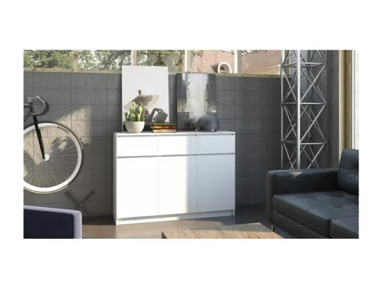 Commode 3D3S Malwa BLANC