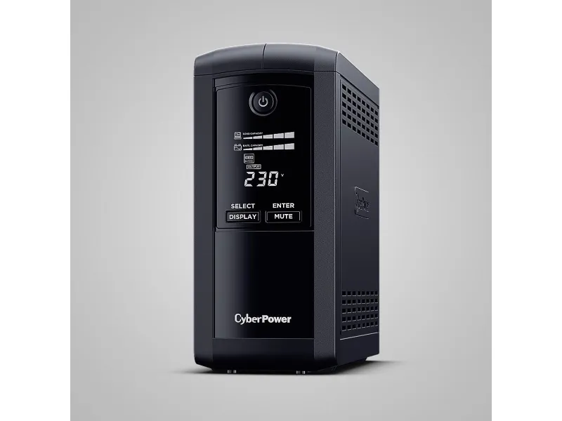 CyberPower Value Pro VP1000ELCD-FR - UPS - AC 230 V - 550 Watt - 1000 VA - 1-faset - RS-232, USB - output-stikforbindelser: 4 - sort
