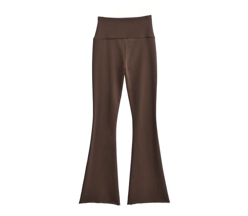 Hollahop - Hoge taille wijd uitlopende joggingbroek