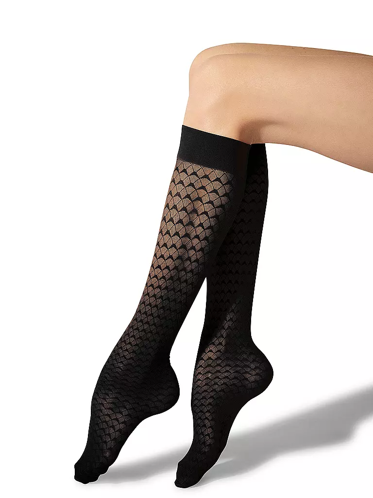WOLFORD Kniestrümpfe 30 DEN black  schwarz