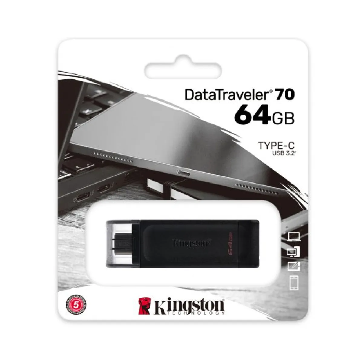 Kingston Clé USB DataTraveler 70 - 64Go