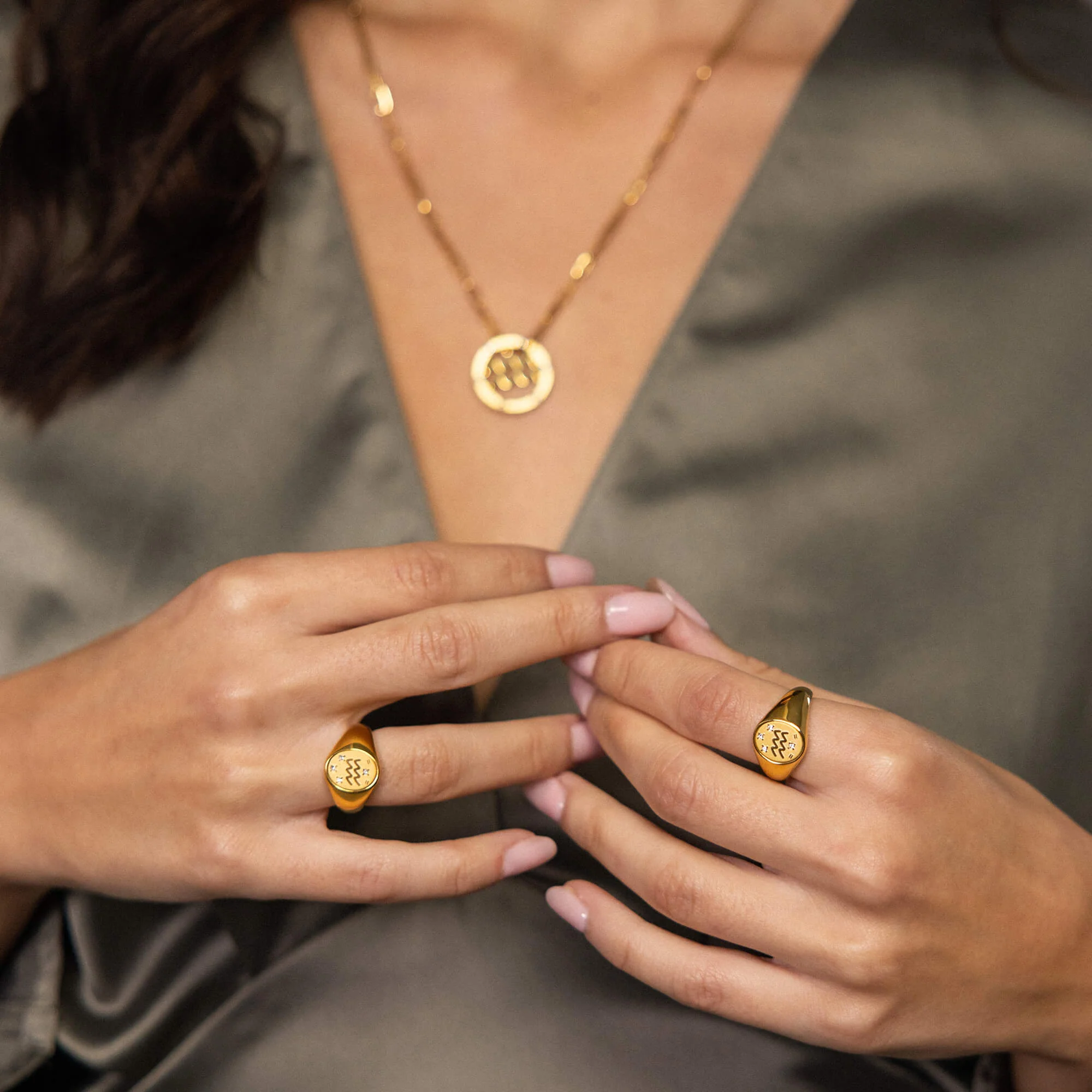 Wassermann Zodiac Ring