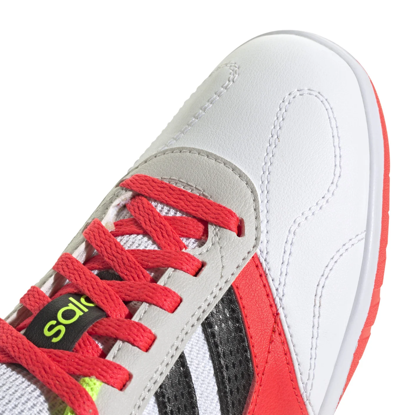 Adidas Super Sala III Zaalvoetbalschoenen (IN) Kids Wit Rood Grijs Geel