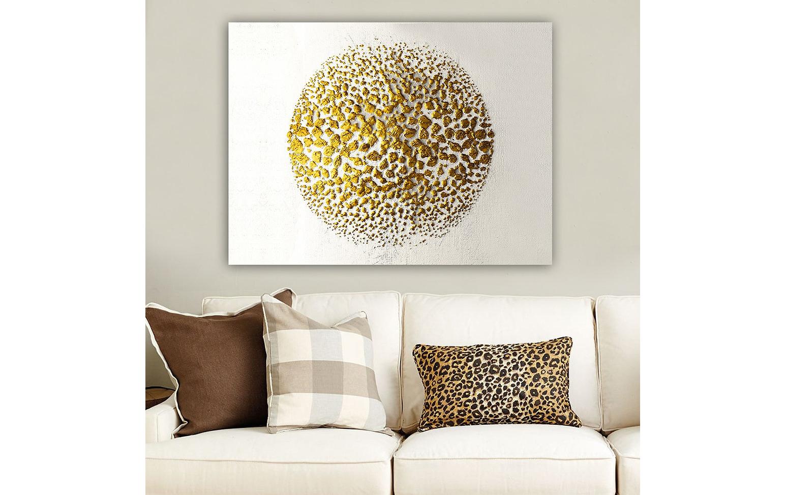 Bild Golden Circle 70 x 100 cmDekorative Leinwandmalerei