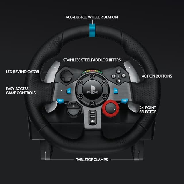 Logitech G29 Driving Force racer rat