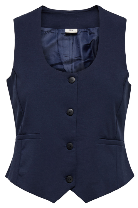 Jacqueline de Yong blauwe dames gilet