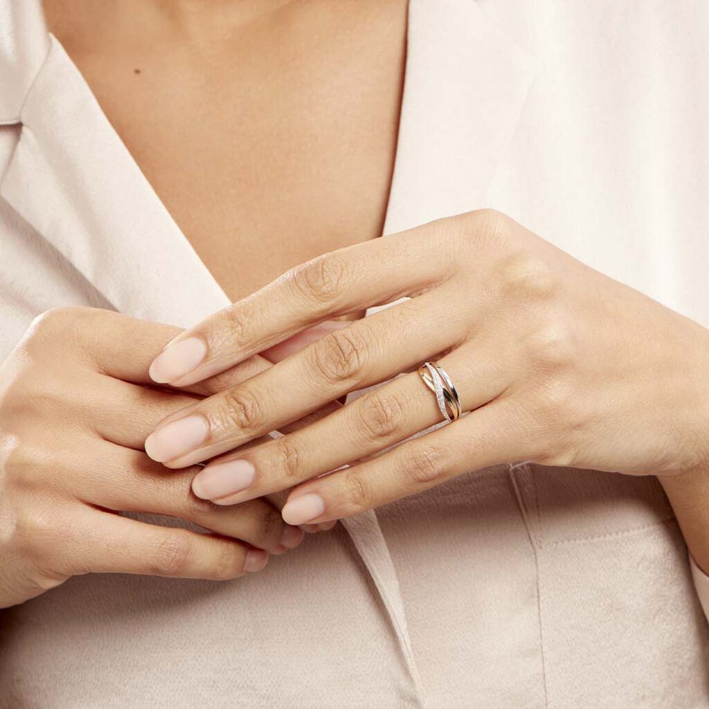 Bague Nene Or Bicolore Diamant