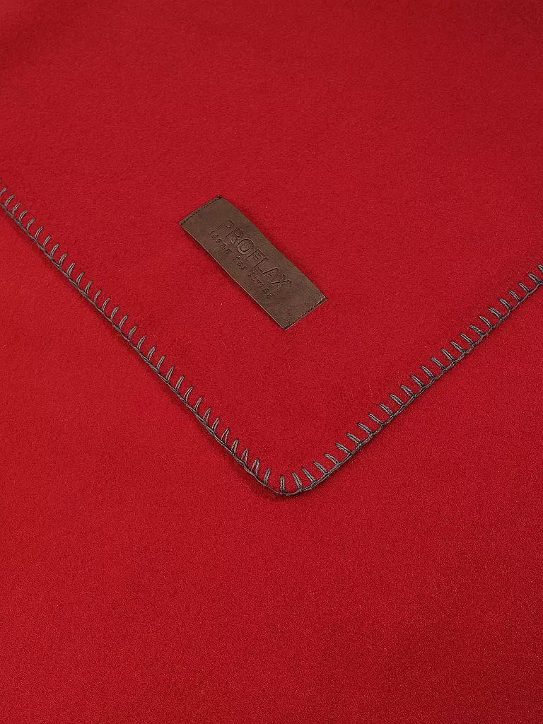 PROFLAX Wohndecke - Plaid 160x200cm Secret Marsala rot