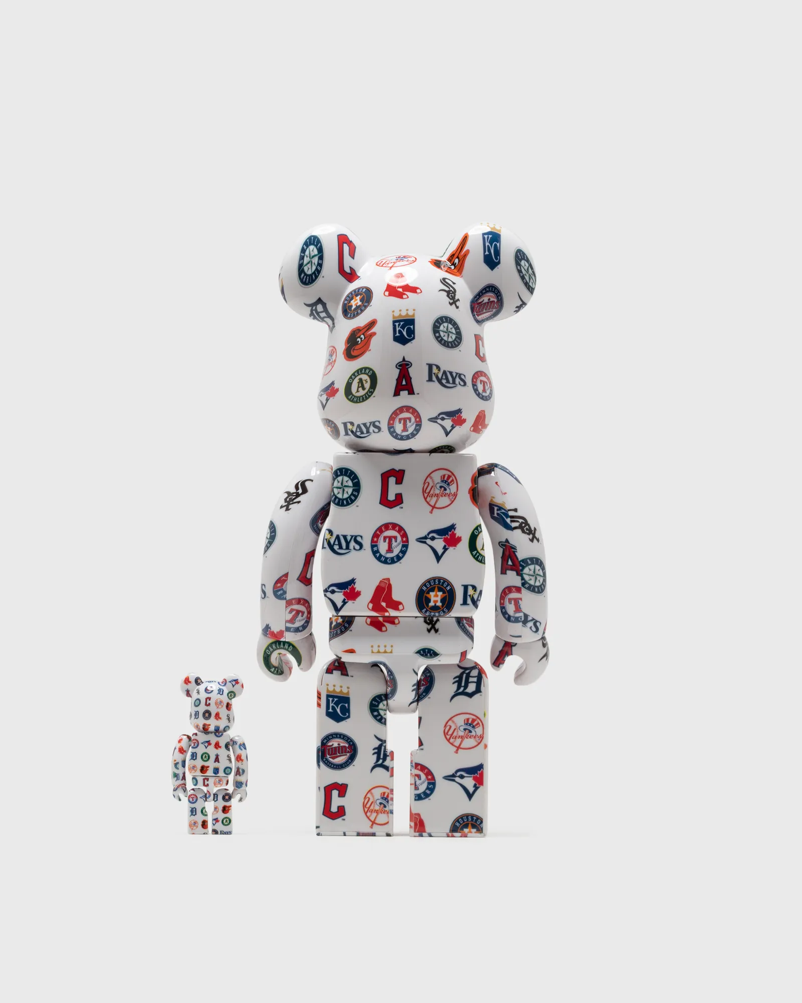 MEDICOM BEARBRICK 400% MLB AMERICAN LEAGUE 2-PACK