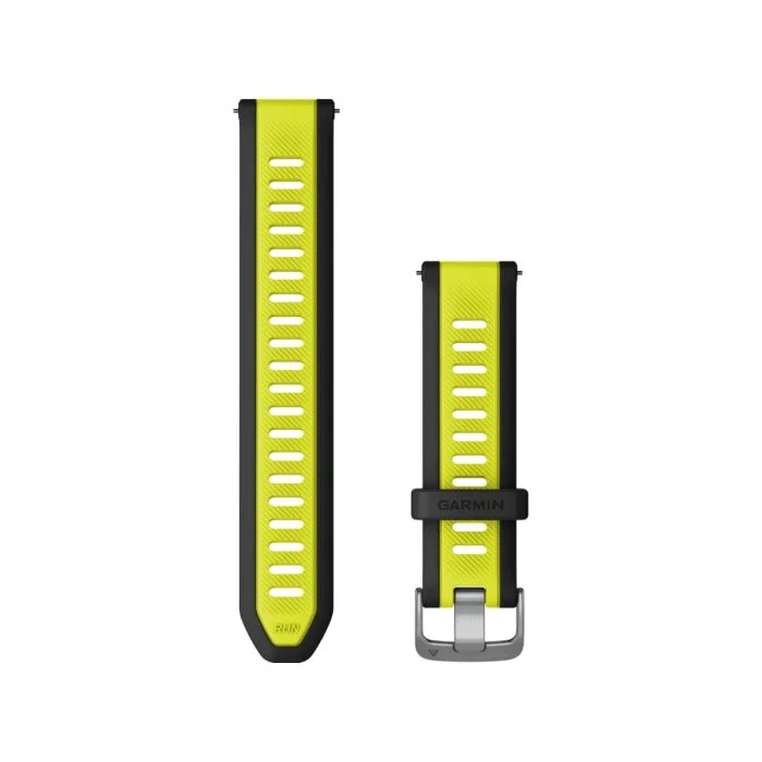 Garmin Unisex Tilbehør til ure/armbånd Quick Release 20 mm Strap (Silicone) Sort