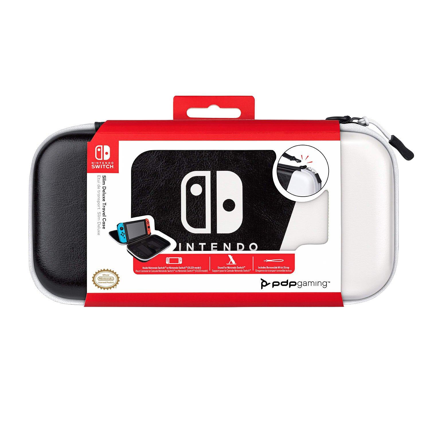 PDP GAME Switch Slim Deluxe Travel Case: Black And White