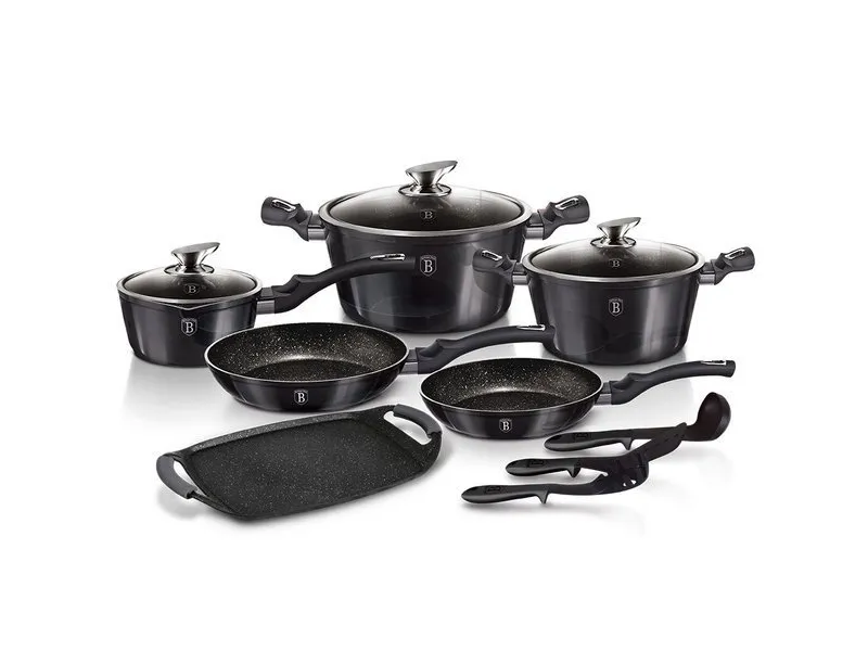 Berlinger Haus Lumarko Berlingerhaus Bh-6911 Carbon Pro Cookware Set!