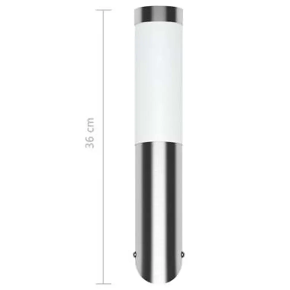 vidaXL - Buitenverlichting - Zilver - Roestvrij staal