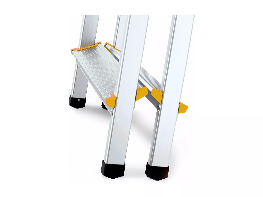 Tabouret échelle aluminium 3 marches 3x3 double montée 125 kg