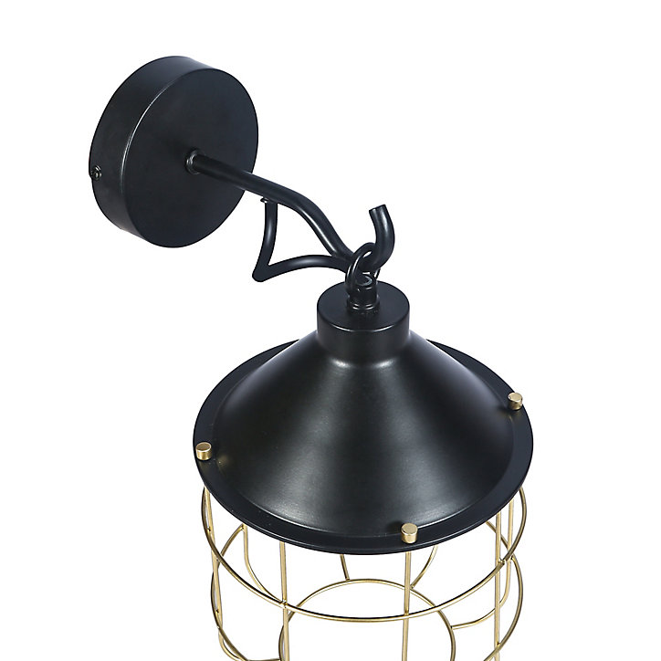 Applique murale Yondair E27 IP20 noir
