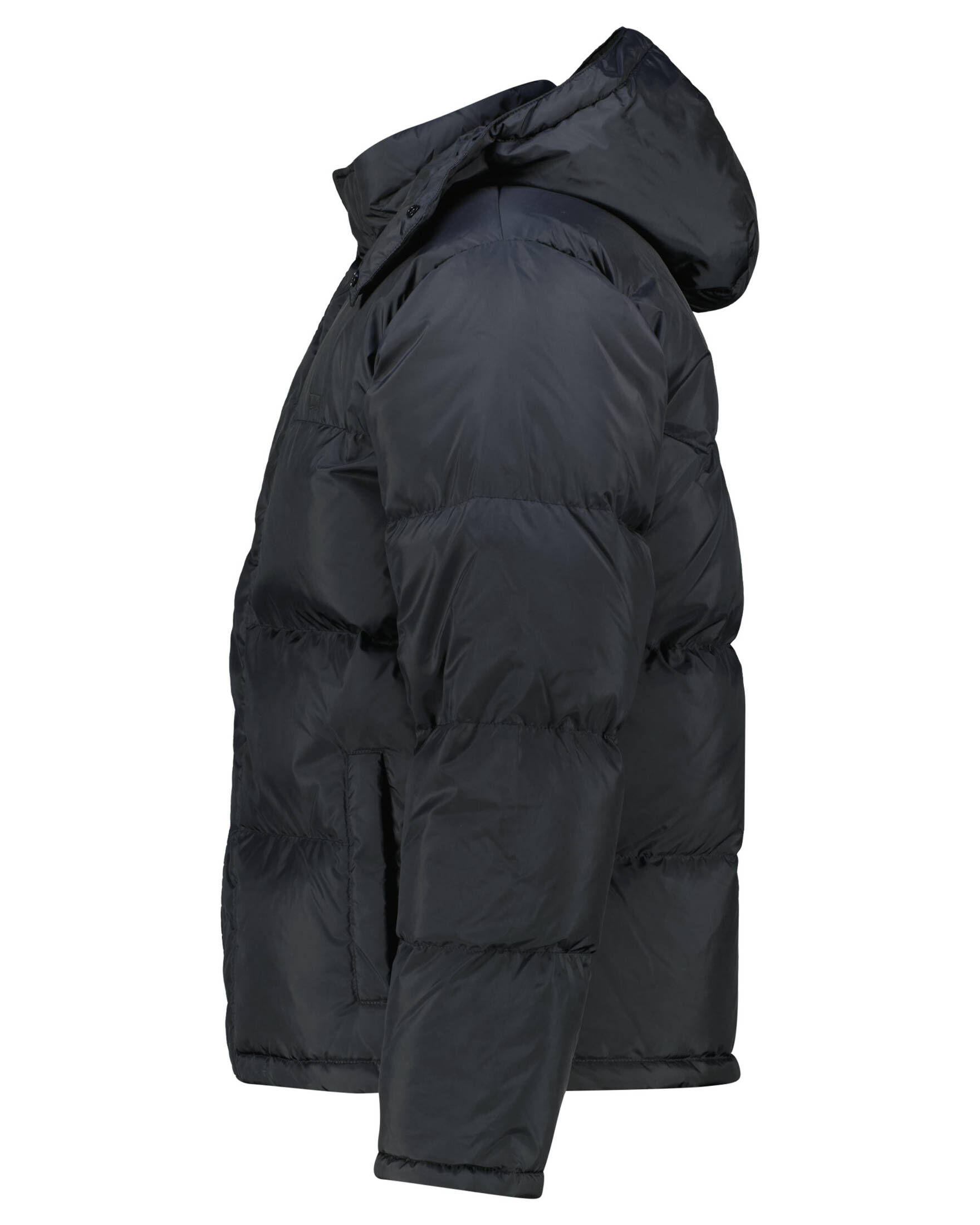 Levi's®| Herren Daunenjacke mit Kapuze LAUREL SHORT PUFFER JET BLACK